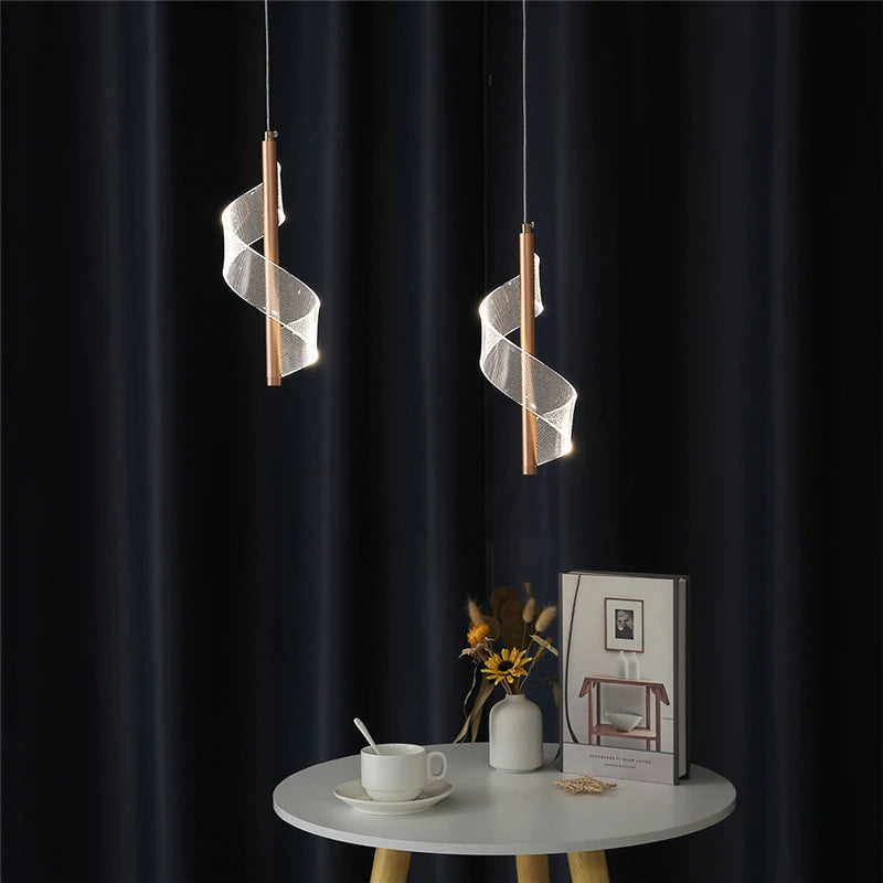 Moderne Pendelleuchte aus Acryl im nordischen Design für Restaurants - vue 4 sur 8