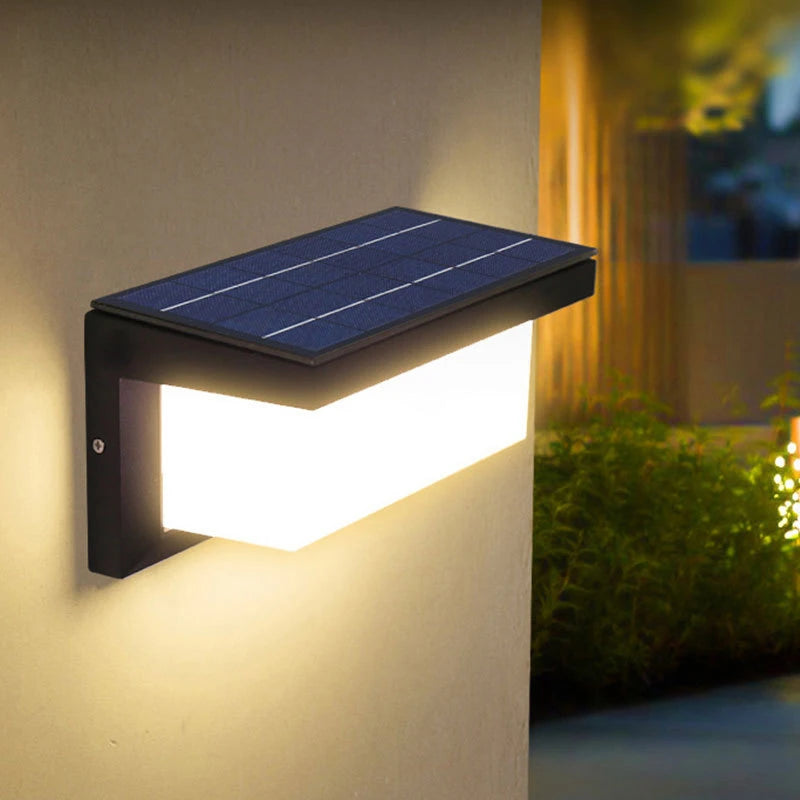 Applique solaire moderne couloir de jardin appliques extérieures terrasse corps humain Induction IP54 Induction étanche éclairage mural - vue 3 sur 8