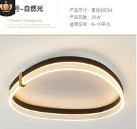 lampe de plafond led minimaliste avec télécommande luxueuse
