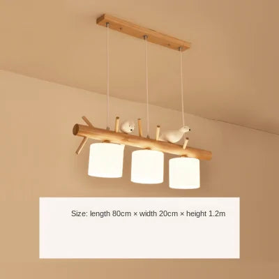 Kreative nordische Pendelleuchte aus Holz für modernes Ambiente