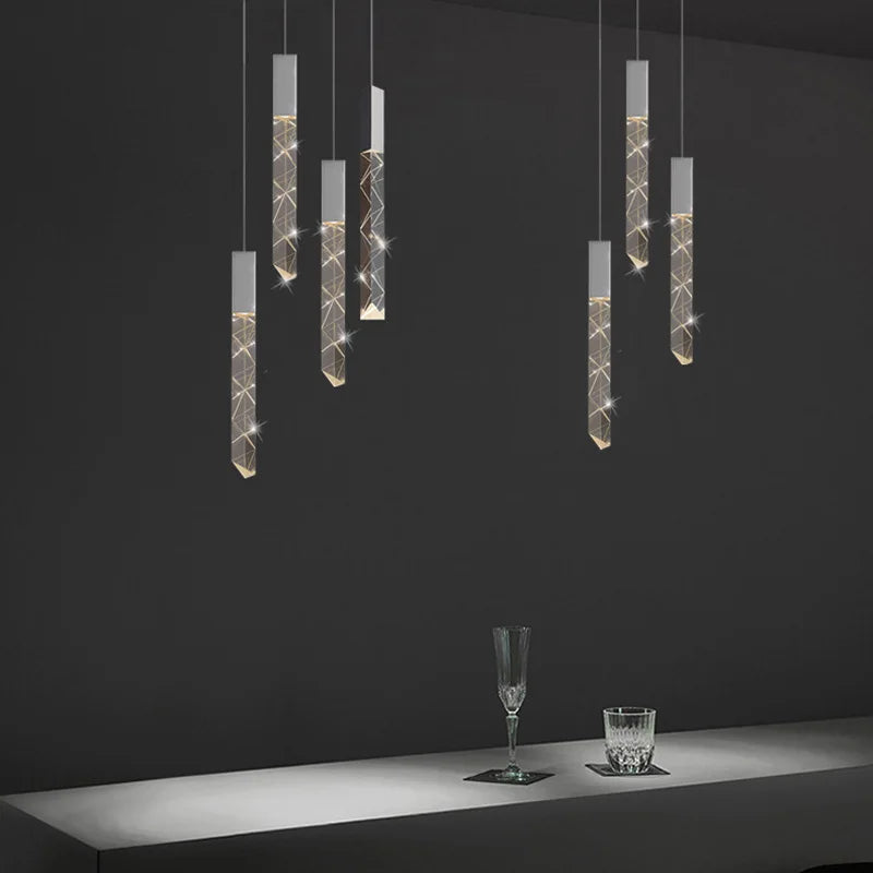 lustre moderne en cristal pour décoration intérieure élégante - vue 5 sur 15