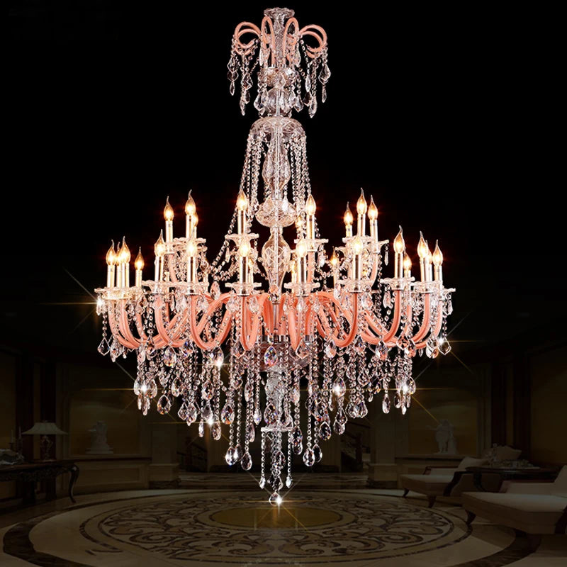 lustre moderne en cristal pour décoration intérieure élégante - vue 2 sur 12
