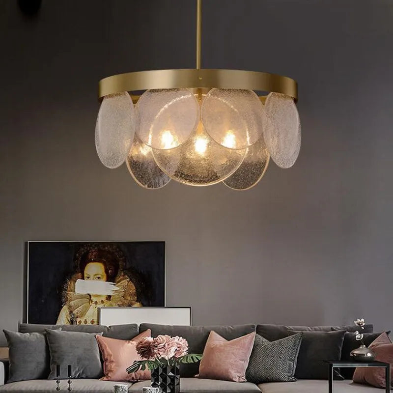 lustre moderne créatif en verre pour décoration intérieure - vue 6 sur 9