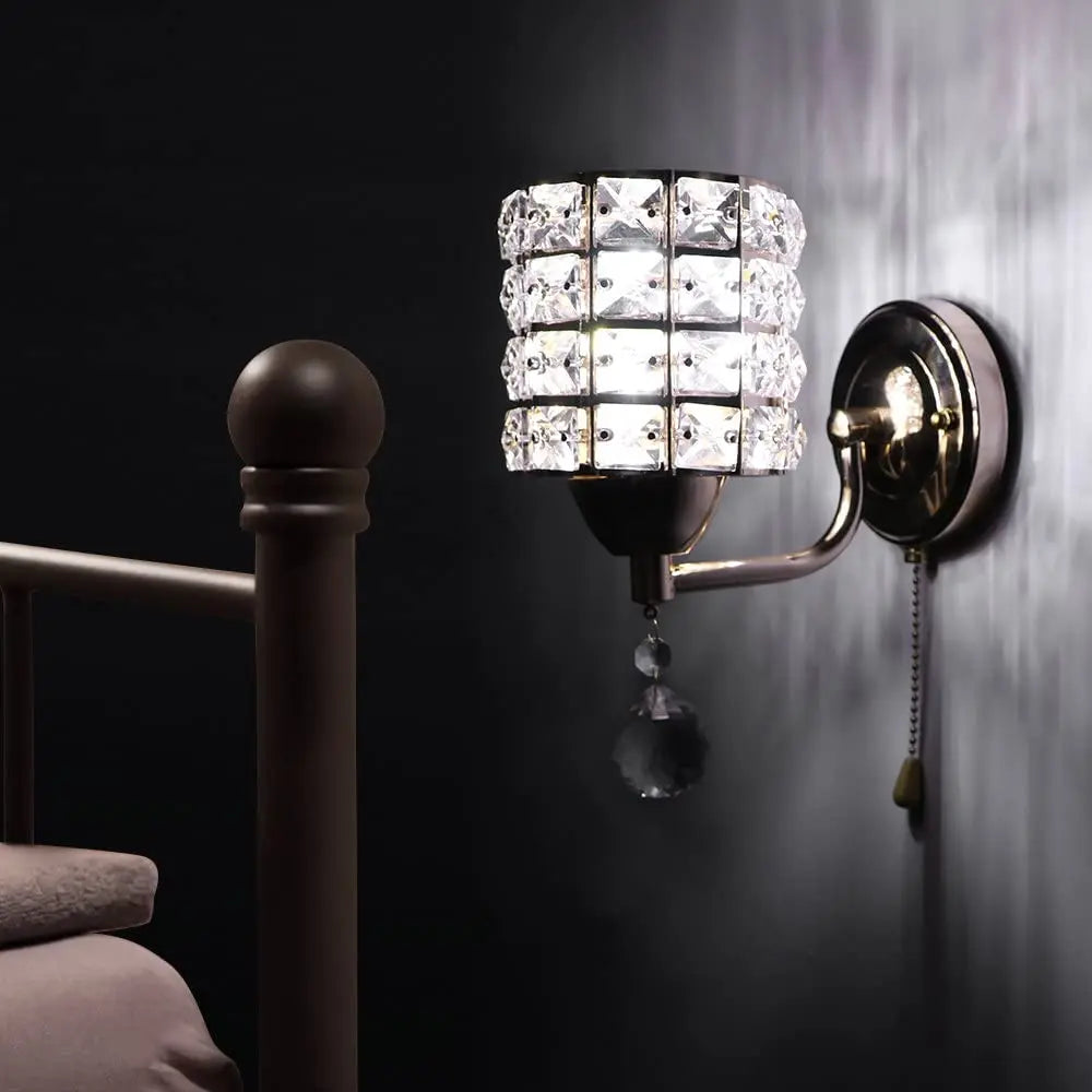 Applique murale suspendue en cristal style rétro moderne - vue 4 sur 8