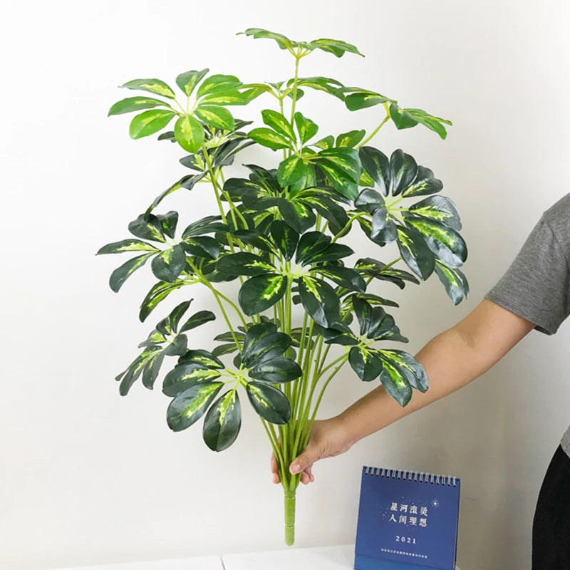 feuilles tropicales monstera palmier artificiel pour décoration intérieure - vue 14 sur 18