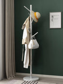 Stainless Steel Simple Modern Coat Rack, Nordic Light Luxury Hanger, Floor-Standing Bedroom Marble Hanger