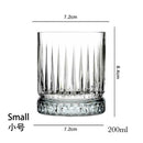 Verres à whisky old fashioned relief vintage