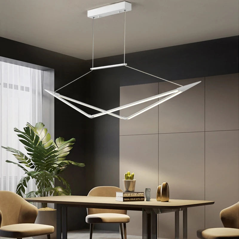suspension led moderne dimmable pour un éclairage élégant - vue 5 sur 15