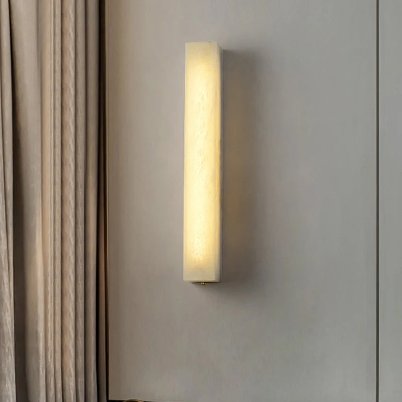 Applique murale LED Imitation marbre en fer cuboïde - vue 2 sur 11