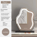 Vanity Mirror with Lights, Bathroom Mirror with Dimmable 3 Modes, 360 ° Rotary Touch Screen Control, Suable for Bedroom