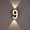 applique murale LED numéro de chiffre intérieur et extérieur IP65 étanche moderne minimalisme Style aluminium porche lumières de jardin