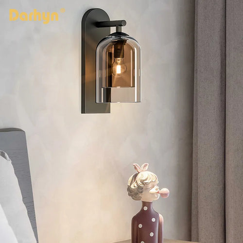 Applique murale en verre Double Texture Ins Girl