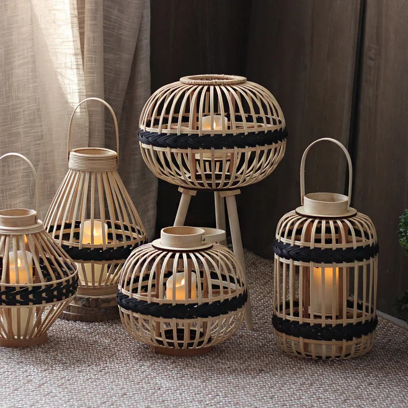 Lampe chandelier romantique aux chandelles - vue 3 sur 10