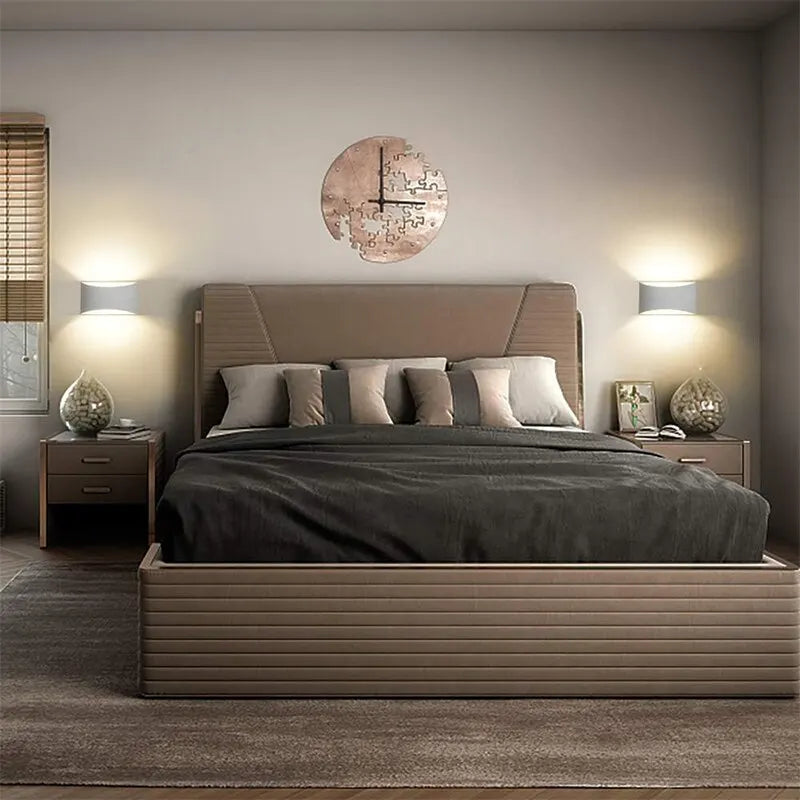 applique murale led design moderne éclairage haut et bas - vue 4 sur 7