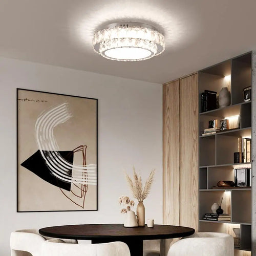 plafonnier led en cristal nordique moderne pour intérieur