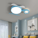 Kreative LED-Deckenleuchte für das Kinderzimmer mit Flugzeug- und Wolkenmotiv