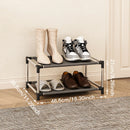 étagère à chaussures en métal tendance gain de place pratique