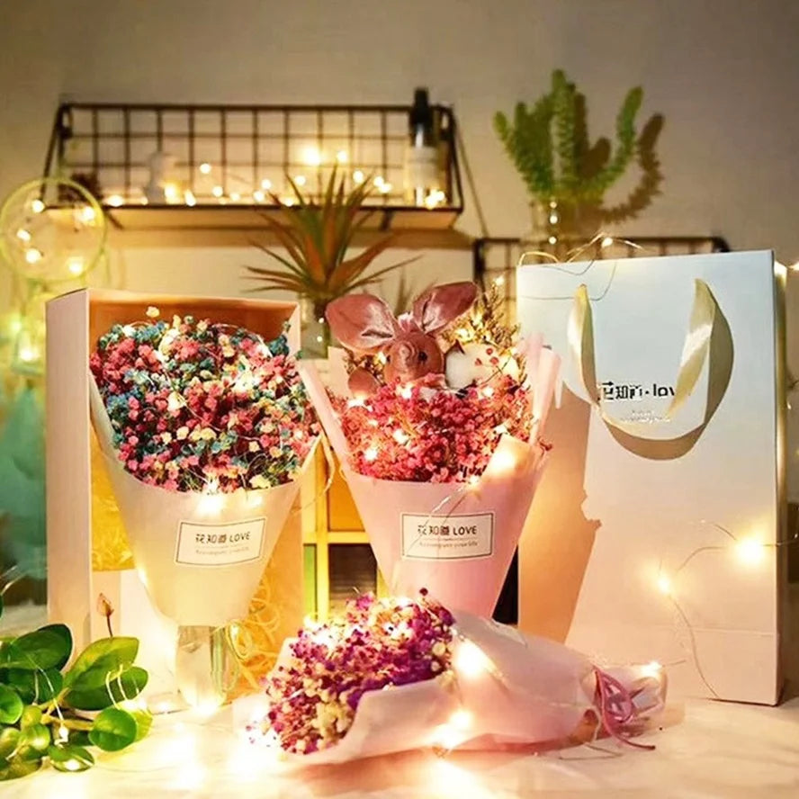 lot de 6 guirlandes lumineuses à led pour fêtes et Noël - vue 2 sur 6