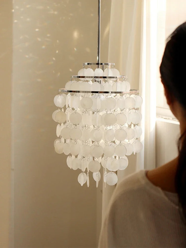 lustre en coquillage style français pour intérieur élégant - vue 5 sur 10