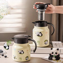 Théière isotherme panda acier inoxydable 1l grande capacité