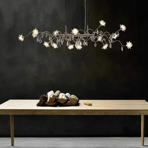 lustre led postmoderne en cristal nordique luxe g4 intérieur