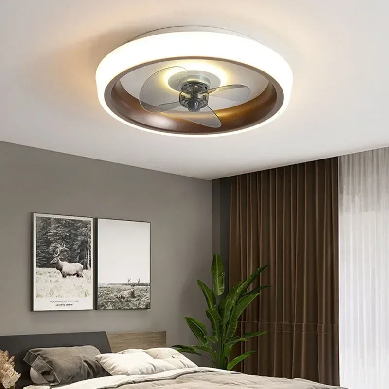 ventilateur silencieux avec lames invisibles et éclairage intégré - vue 6 sur 12