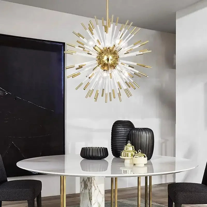 Lustre LED en cristal design moderne décoratif de luxe - vue 4 sur 12
