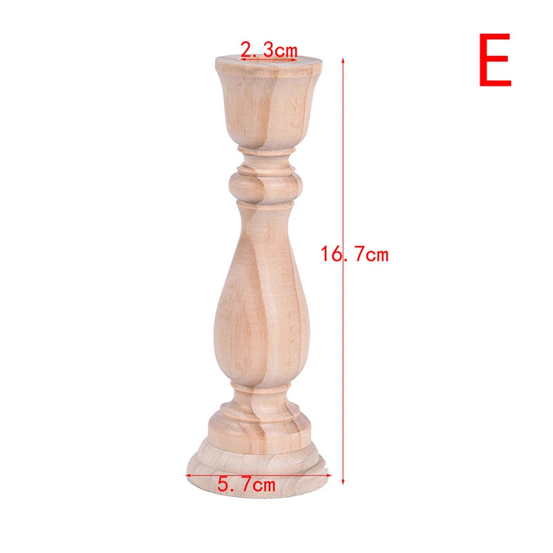 Candlesticks Holderng Decorations, Retro Wood Classic  Weddi candle holders   Holders home decor