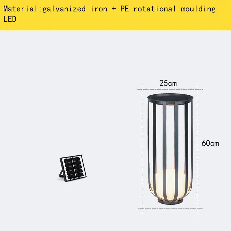 Solar-Stehleuchte im modernen Stil mit Acrylkugel und Metallstecker - vue 15 sur 18