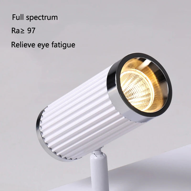 Surface Mount Cloakroom Ceiling Lamps 350 Degree Adjustable LED Spotlight Living Room Aisle Hallway Stair Ceiling Light White - vue 6 sur 14