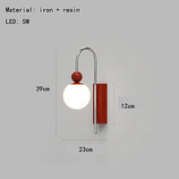 LED-Wandleuchte aus Metall mit variabler Dimmung