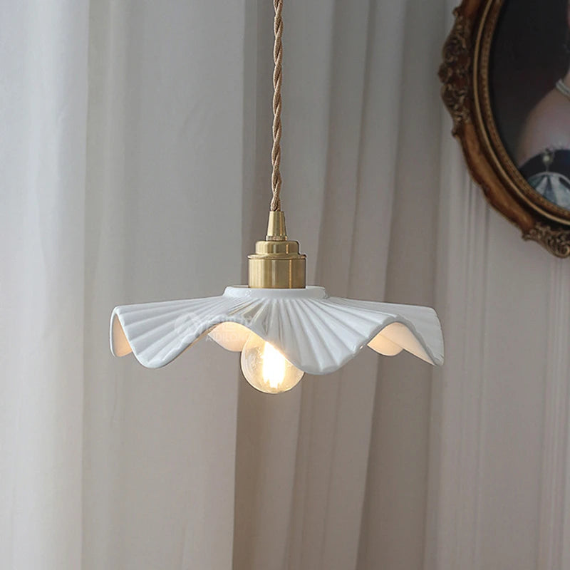 Japanische Pendelleuchte aus Keramik nordisches Design - vue 3 sur 21