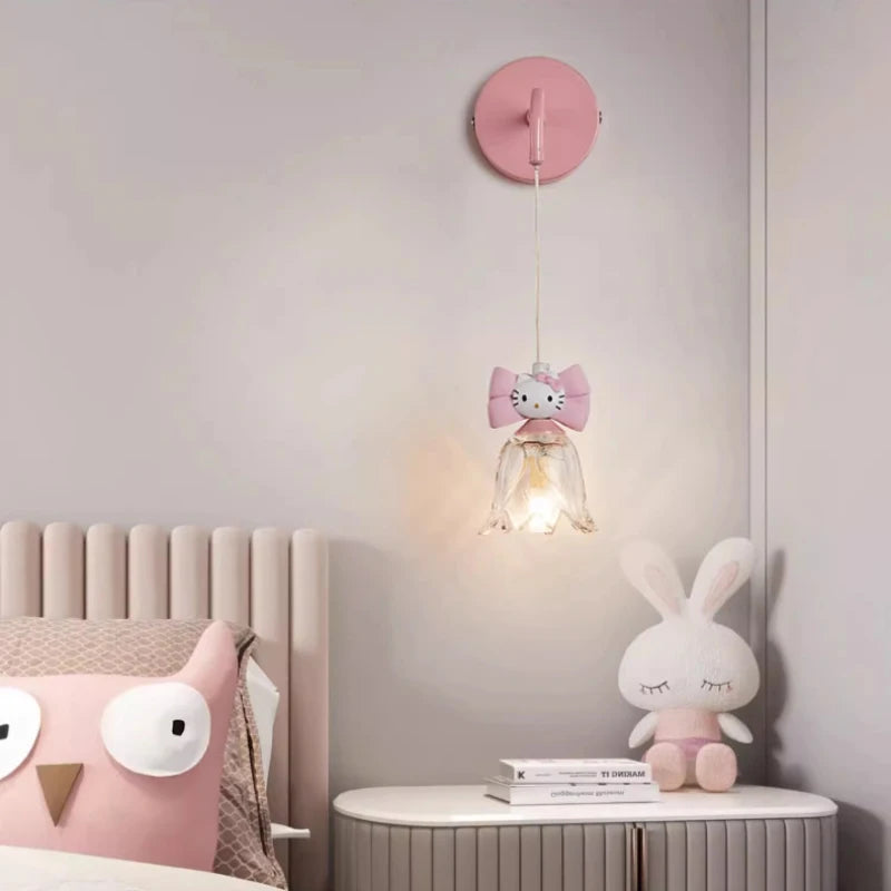 lampe de chevet chaton mignon pour chambre d'enfant décorative - vue 6 sur 7
