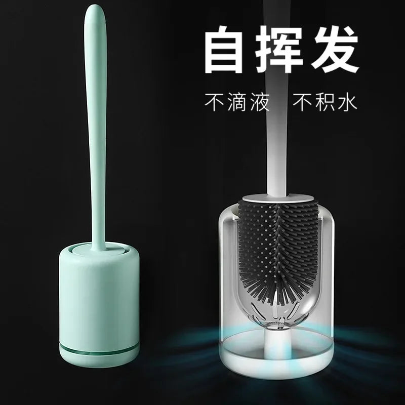 brosse de toilette murale avec support de rangement pratique - vue 3 sur 9