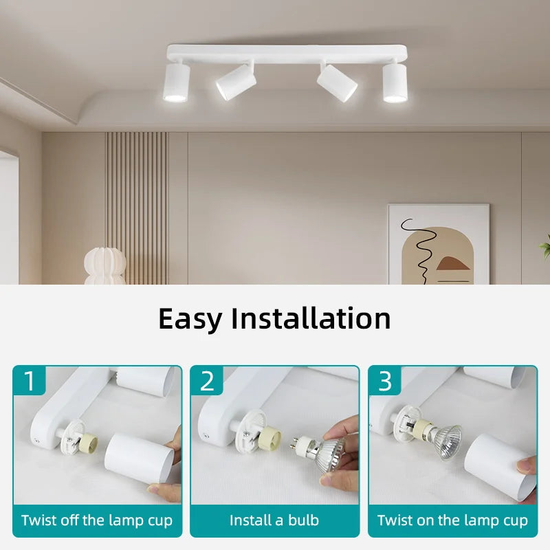 spot led sur rail pour éclairage intérieur décoratif - vue 9 sur 10