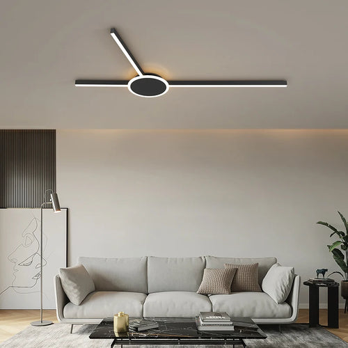 Dekorative LED-Deckenleuchte mit geometrischem Design für moderne Innenräume - vue 5 sur 12