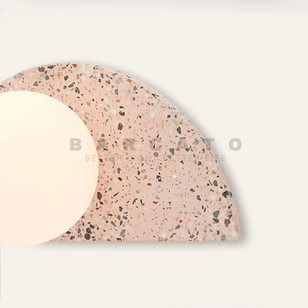 applique led terrazzo japonais rétro nordique pour homestay - vue 6 sur 10