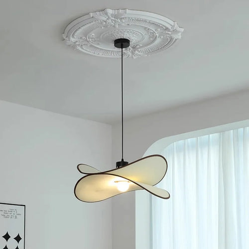 Moderne Pendelleuchte aus Stoff für ein elegantes und wohnliches Interieur - vue 9 sur 9