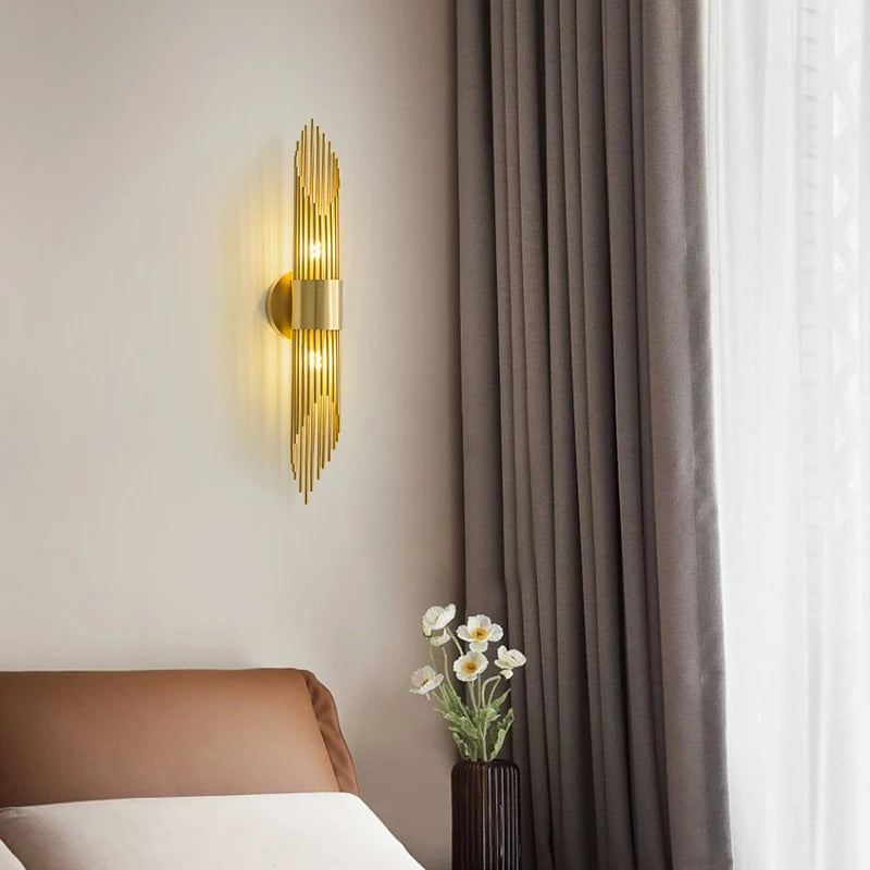 applique murale rétro en cuivre pour décoration intérieure élégante - vue 2 sur 8