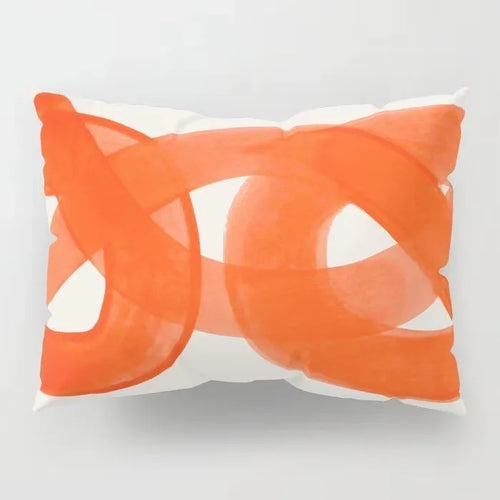 taie d'oreiller décorative géométrique avec soutien lombaire