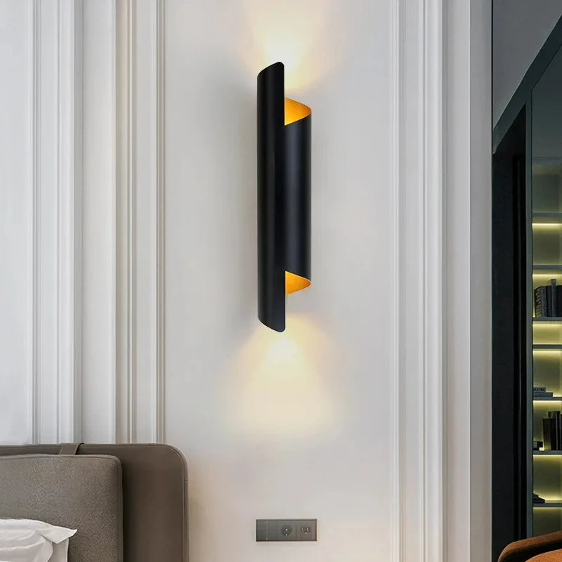 applique murale art déco en acier inoxydable pour escaliers allée - vue 3 sur 9