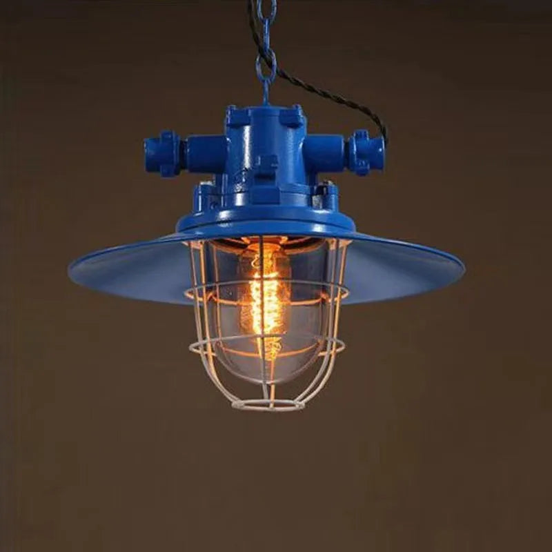 lustre rétro industriel créatif pour restaurant bar café - vue 8 sur 10