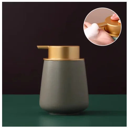 distributeur de savon portable en céramique 400 ml pour soins personnels - vue 17 sur 30