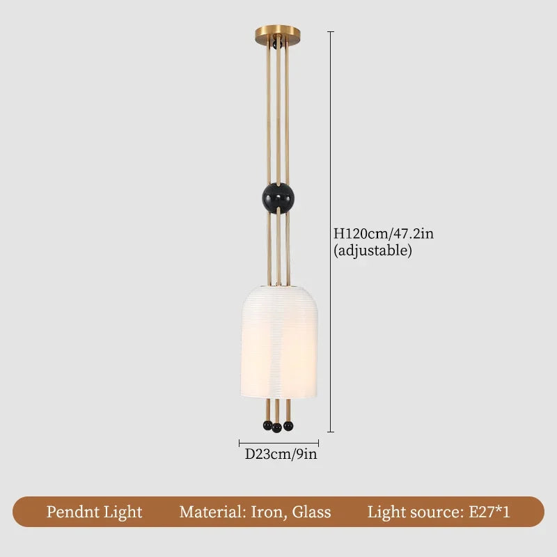 lustre en verre design wabi-sabi pour une décoration moderne - vue 8 sur 10