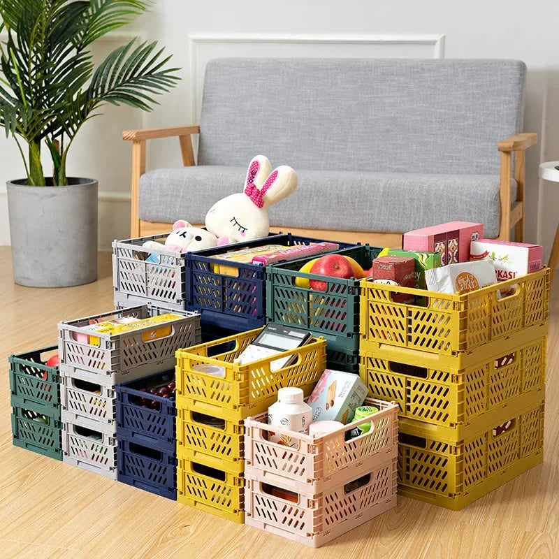 caisse de rangement pliable empilable pour la maison - vue 3 sur 10