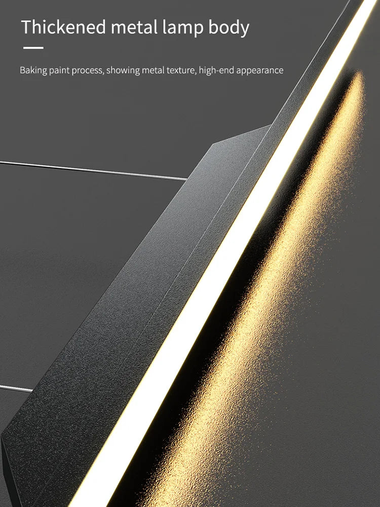 lustre led moderne pour bar cuisine et studio - vue 7 sur 15