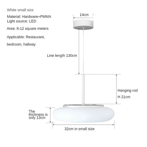 Moderne LED-Kronleuchter für elegantes minimalistisches Licht - vue 11 sur 12