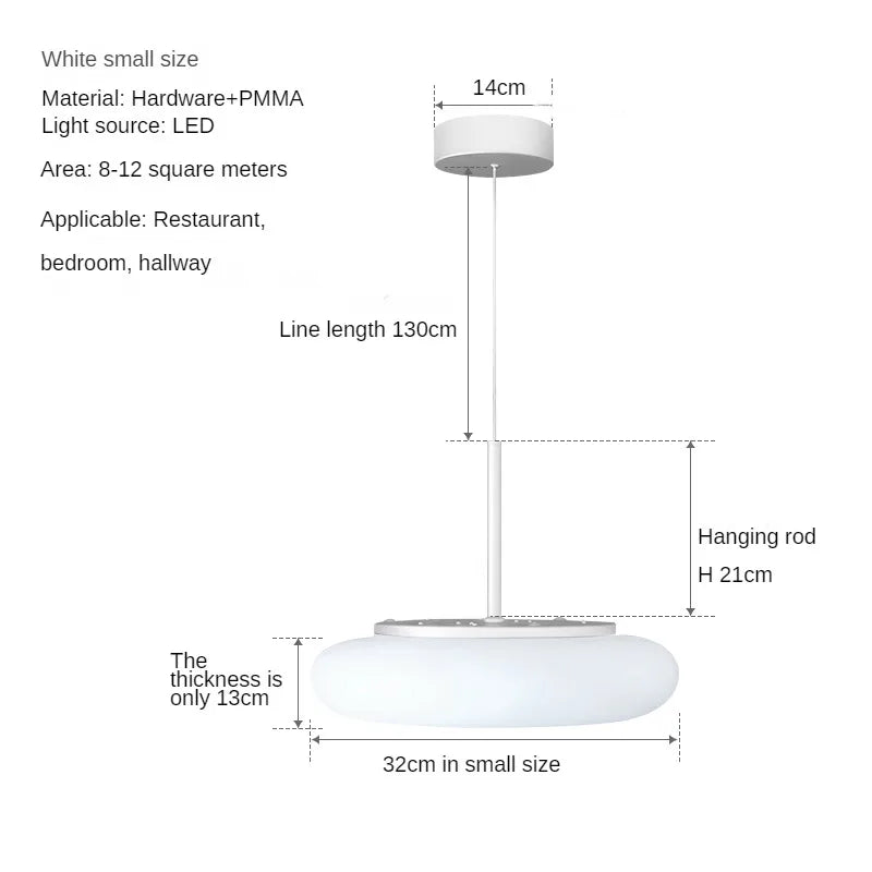 Moderne LED-Kronleuchter für elegantes minimalistisches Licht - vue 11 sur 12