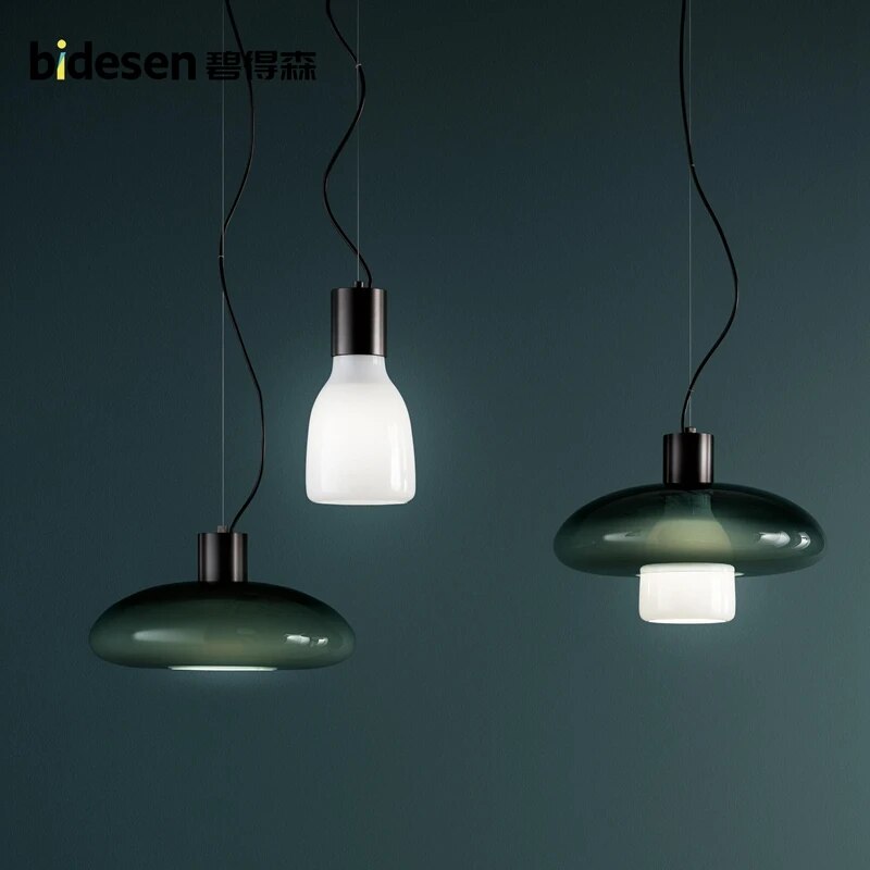 Suspension en verre pour restaurant minimaliste - vue 5 sur 9