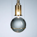 Suspension led de luxe en cristal style nordique cage à oiseaux